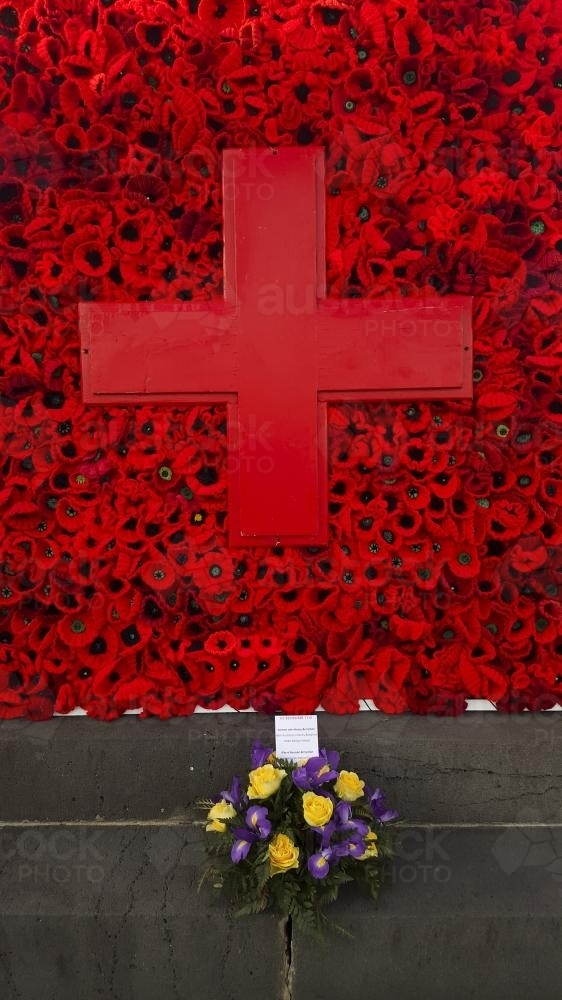 Anzac day memorial at Bairnsdale, Victoria - Australian Stock Image