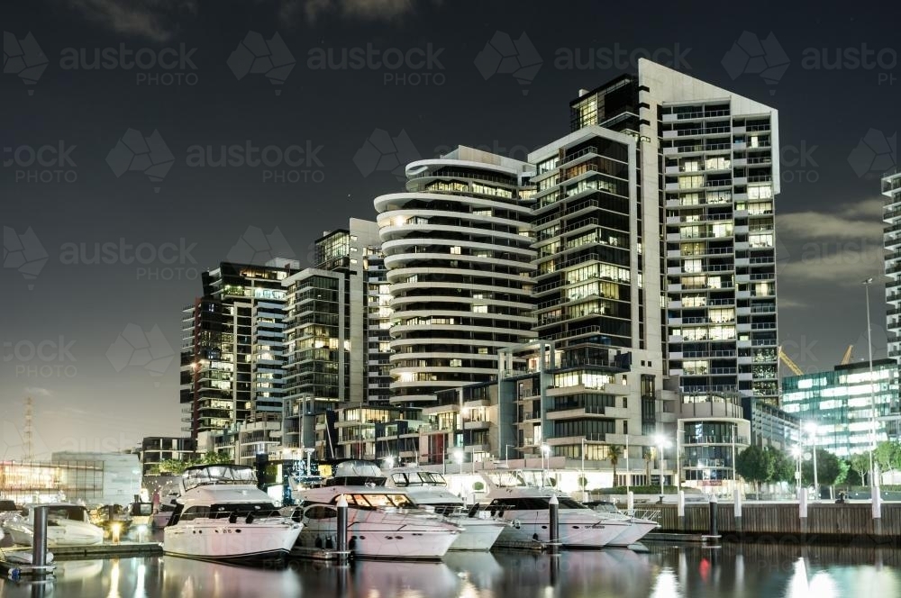 Apartment Buildings, Docklands, Melbourne - Australian Stock Image