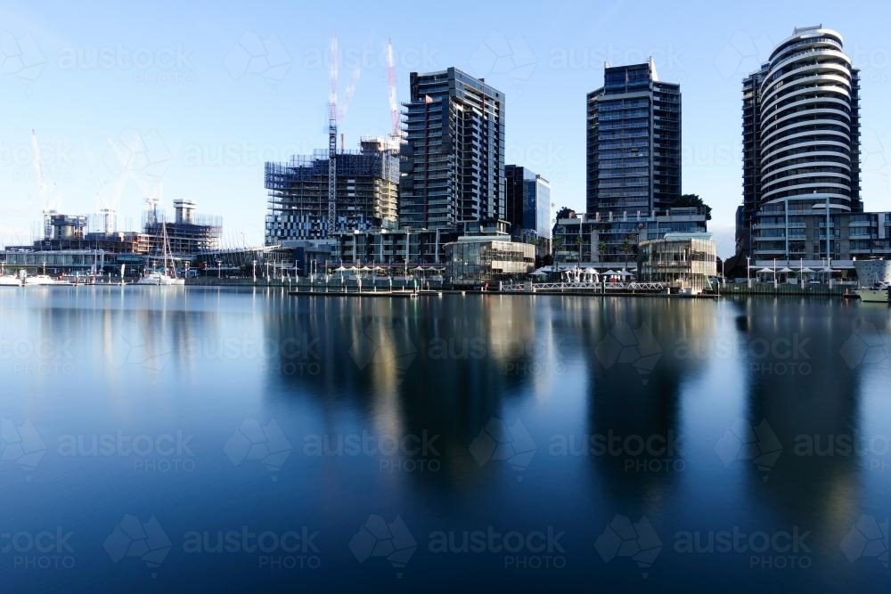 Apartment Buildings in Docklands, Melbourne, Victoria - Australian Stock Image