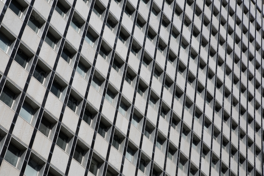 architecture of windows of a building - Australian Stock Image