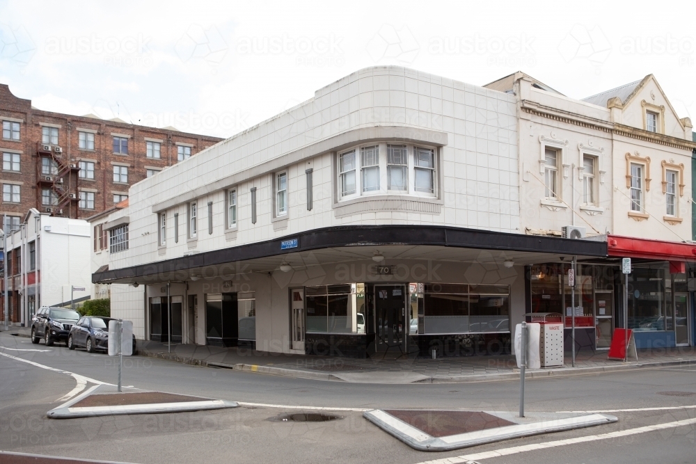 Art deco building in Launceston City - Australian Stock Image