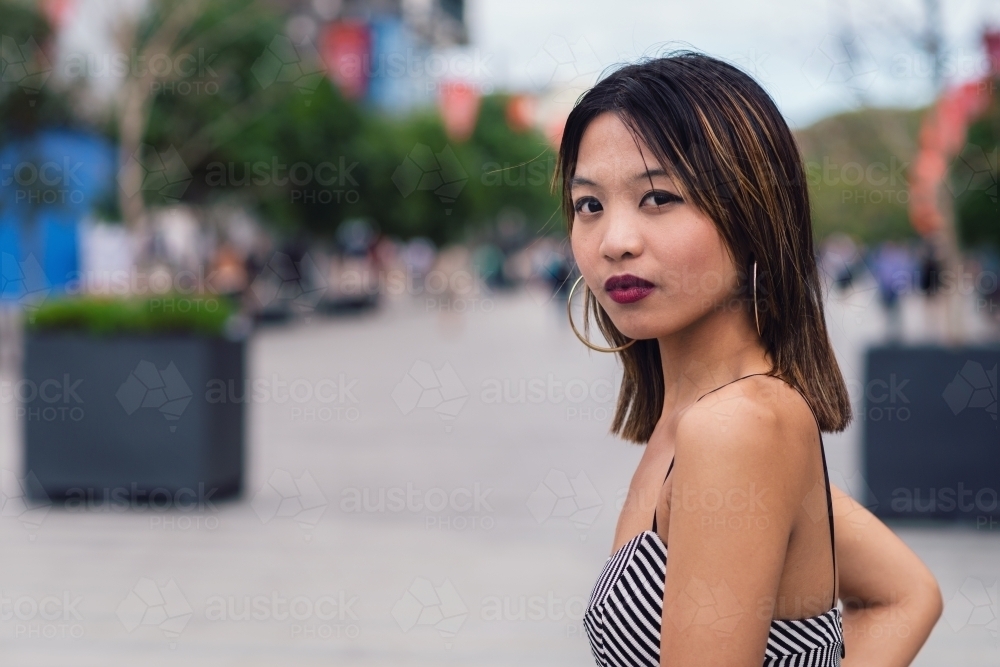 asian woman portrait - Australian Stock Image