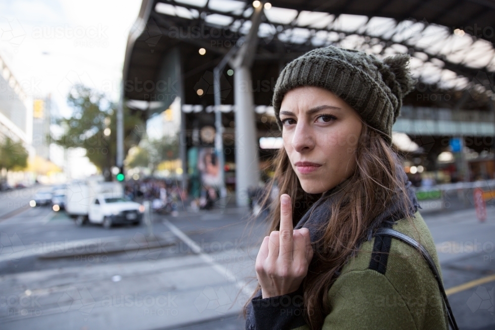Attitude from Melbourne - Australian Stock Image
