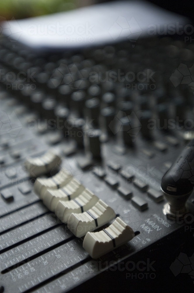 Audio Mixer - Australian Stock Image