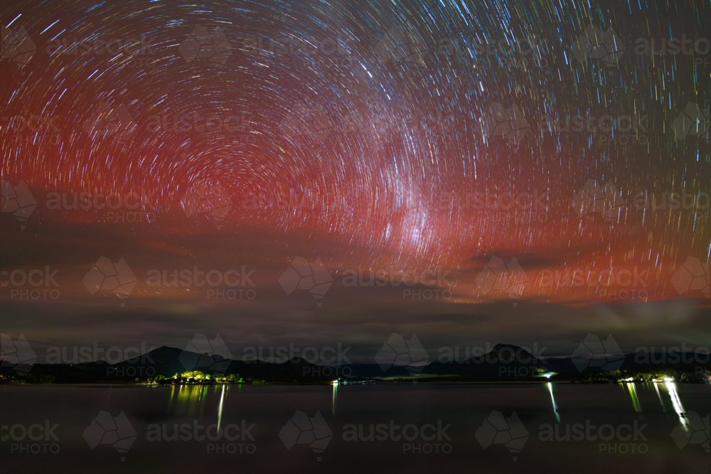 Aurora Australis seen in QLD 12th May 2024 - Australian Stock Image