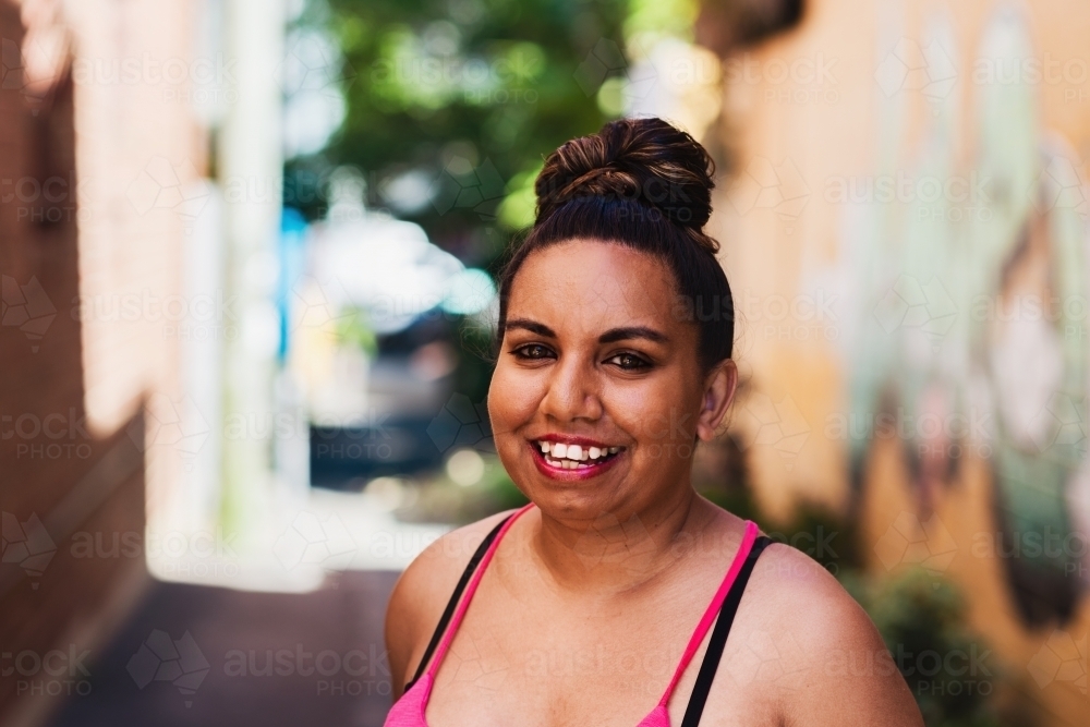 aussie aboriginal woman - Australian Stock Image