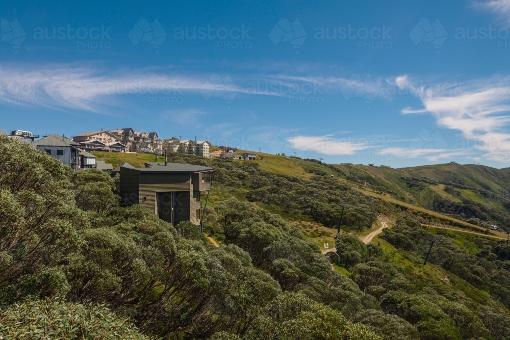 Australian Alps, ski resort in summer, Victoria - Australian Stock Image