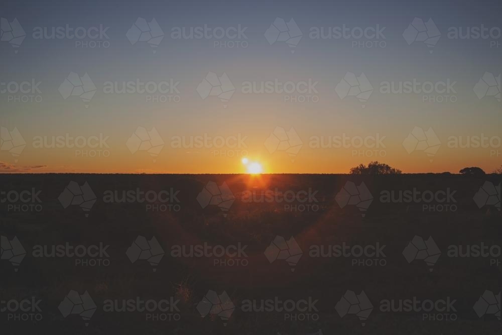 Australian Golden Sunrise - Australian Stock Image