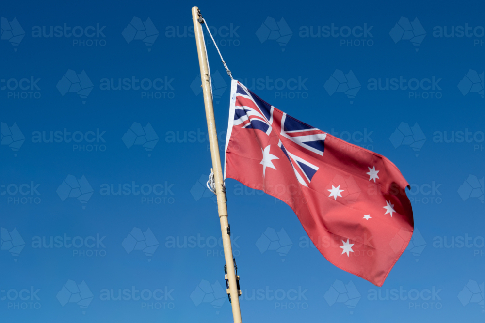 Australian red ensign maritime flag - Australian Stock Image
