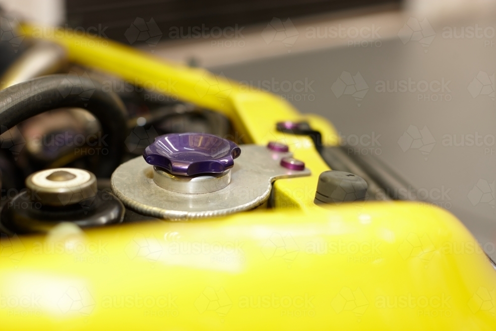 Automotive work on engine of vehicle - Australian Stock Image