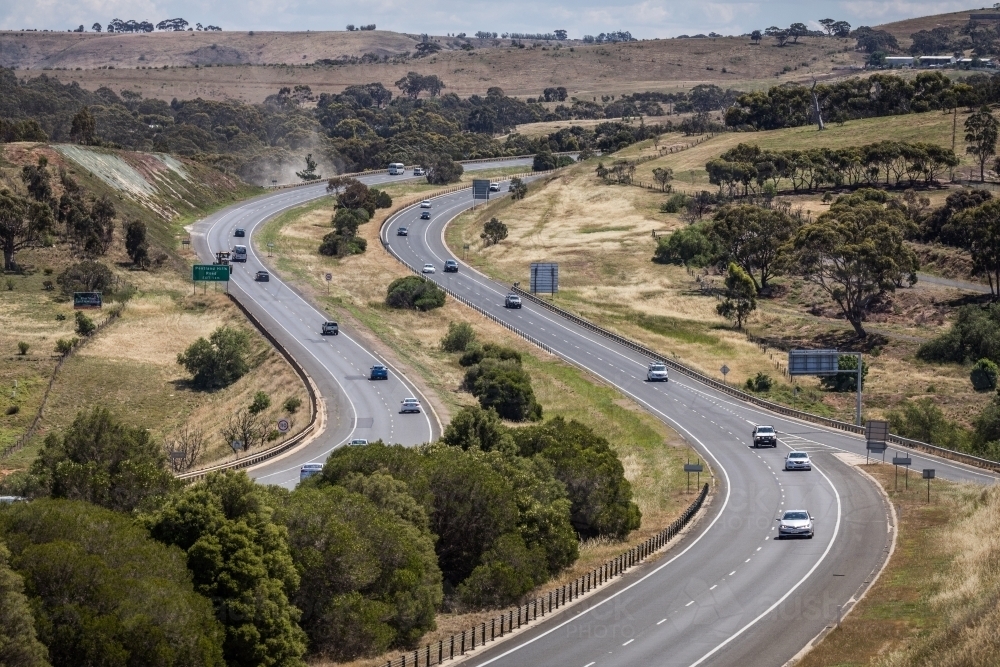 Bacchus Marsh Freeway - Australian Stock Image