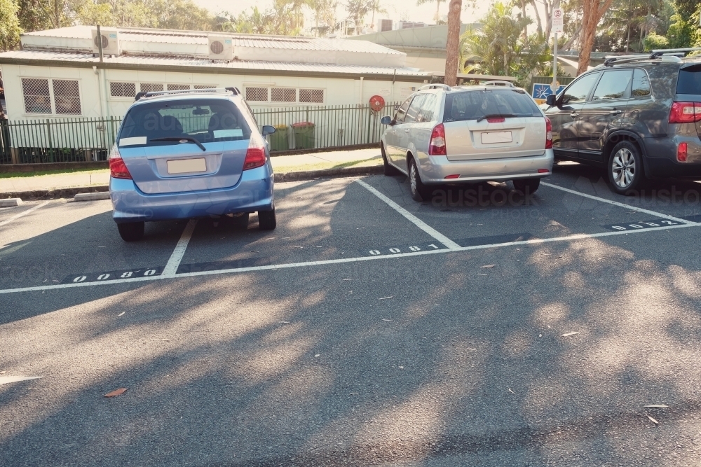 Bad parking of car - Australian Stock Image