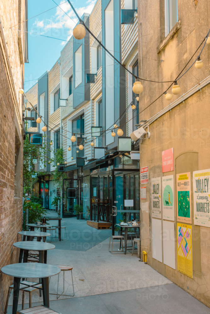 Bakery Lane in the Fortitude Valley Brisbane - Australian Stock Image