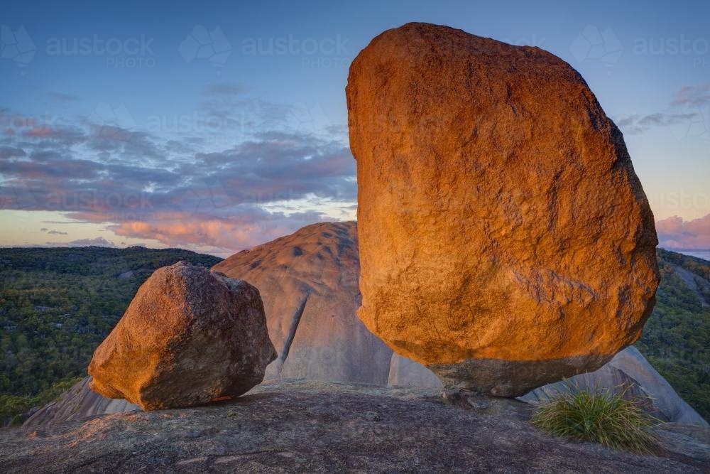 Balancing Rock - The Pyramids - Australian Stock Image