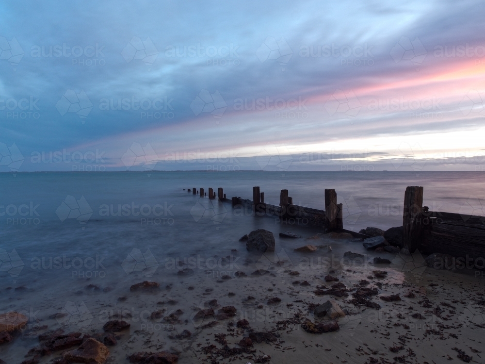 Balnarring Beach Sunset - Australian Stock Image