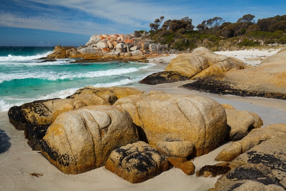 Bay of Fires - Tasmania - Australian Stock Image