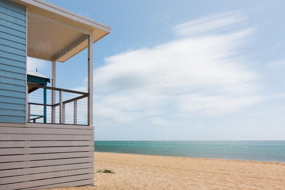 Beach Hut in Mornington, Victoria - Australian Stock Image