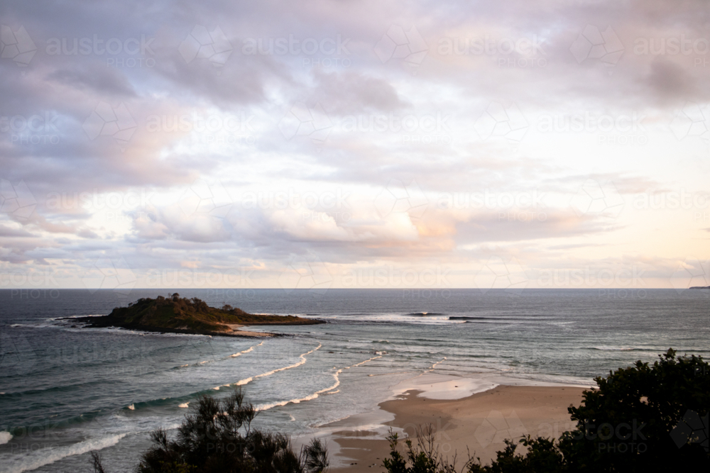 beach island along the coast - Australian Stock Image