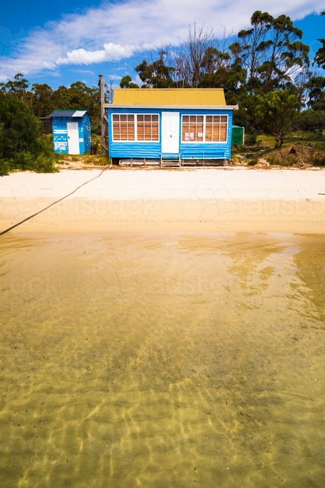Beach Shack, Cockle Creek - Australian Stock Image