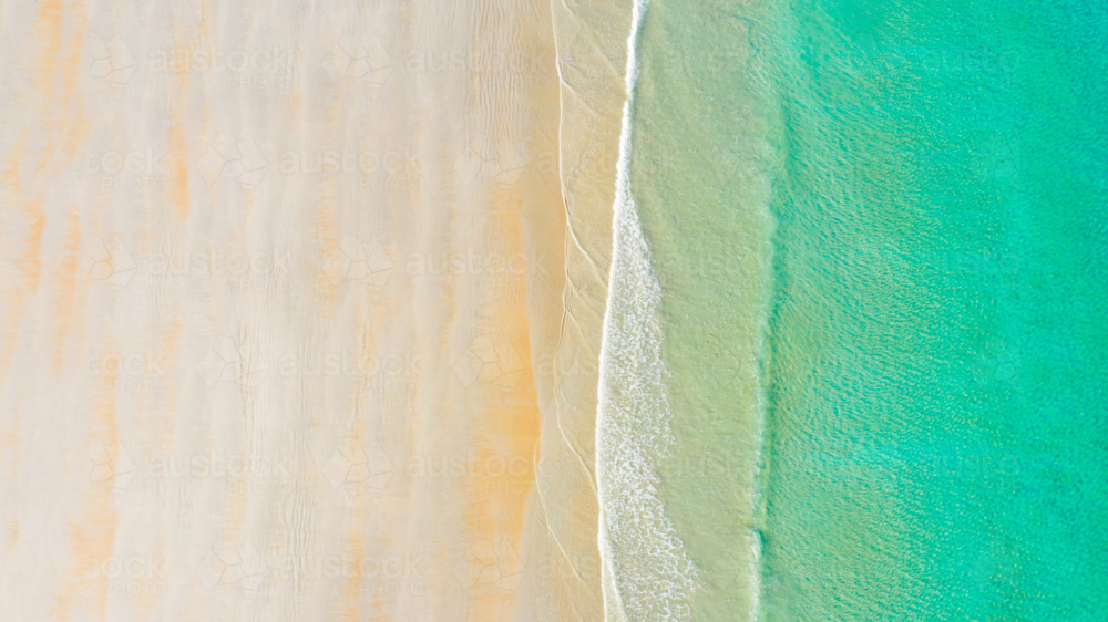 Beach Top Down - Australian Stock Image
