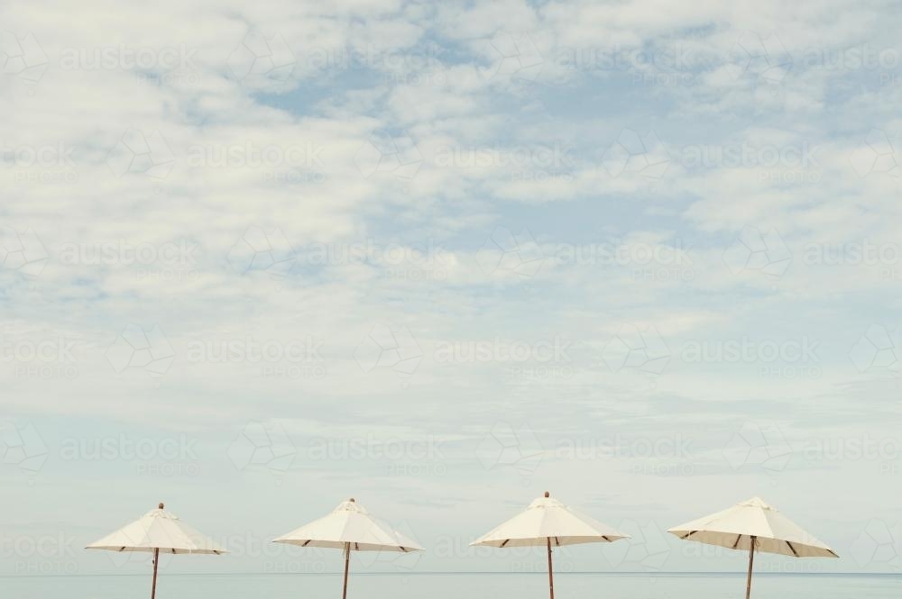 Beach Umbrellas - Australian Stock Image