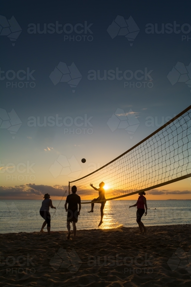 Beach Volleyball - Australian Stock Image