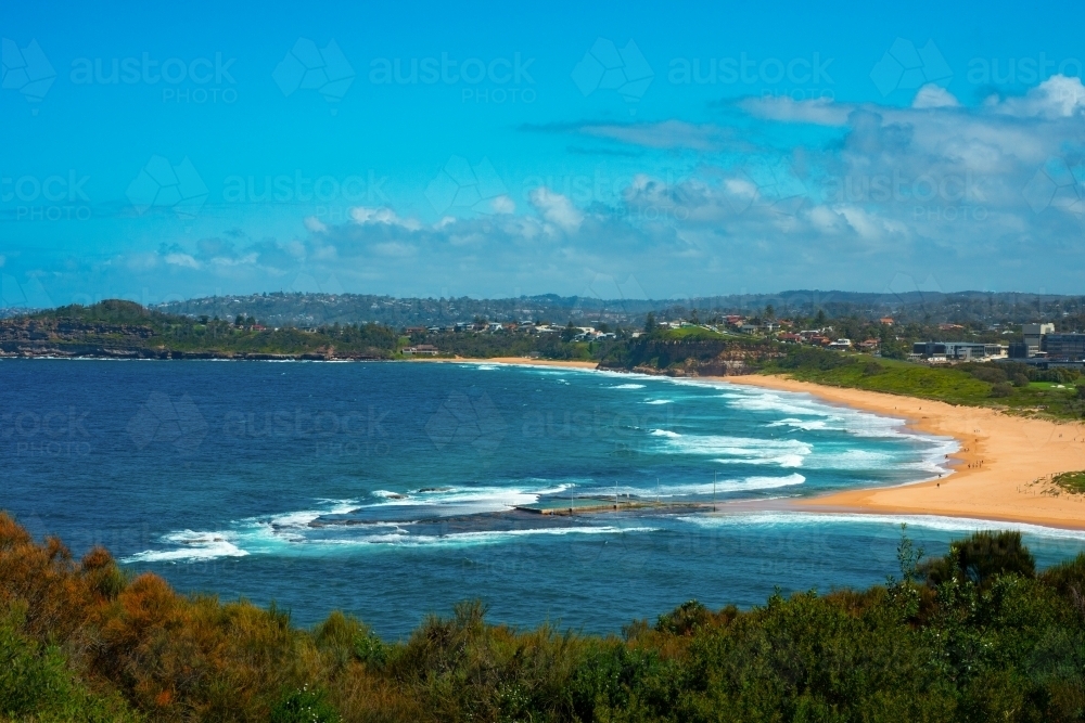 beach with ocean pool - Australian Stock Image