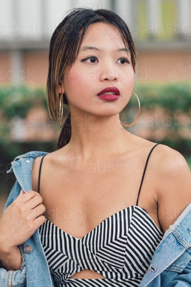 beautiful asian woman - Australian Stock Image