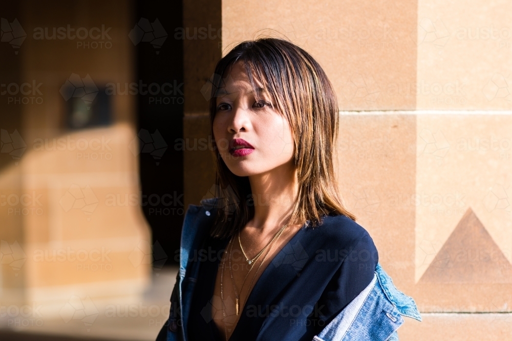 beautiful asian young woman - Australian Stock Image