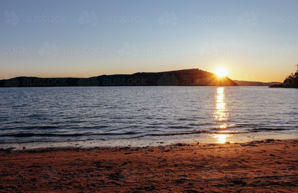 Beautiful sunset on the beach - Australian Stock Image