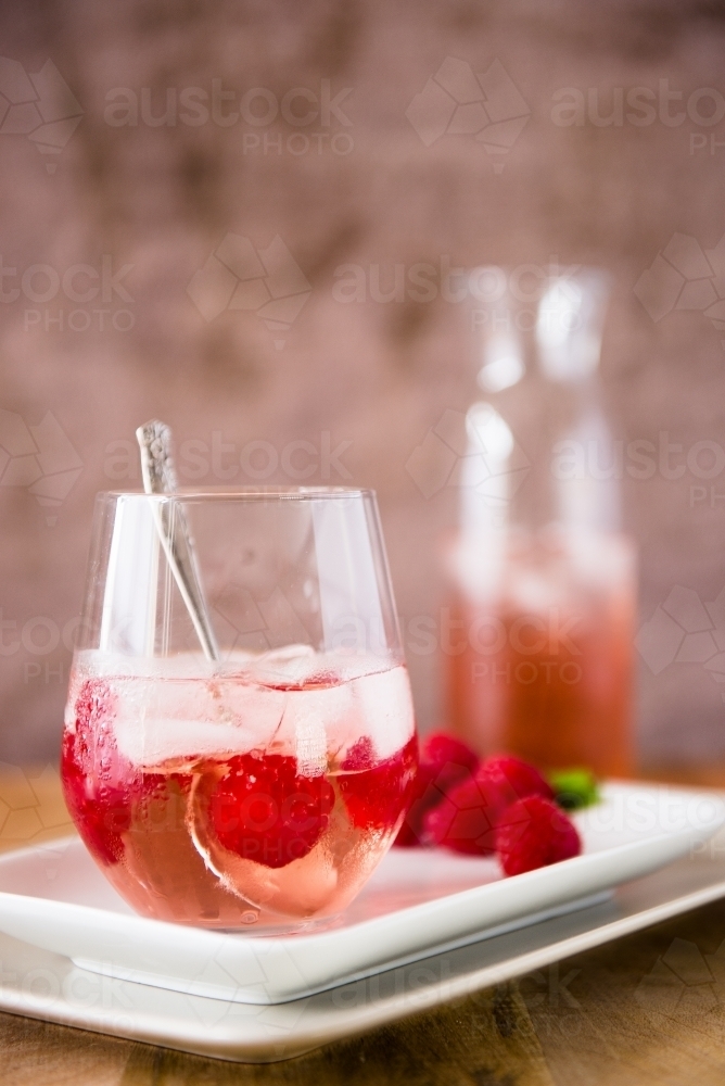 Berry Juice in glass - Australian Stock Image