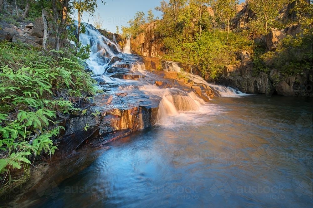 Biddlecombe Cascades, Jatbula Trail, Nitmiluk National Park - Australian Stock Image