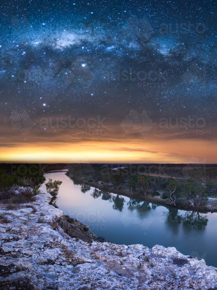 Big Bend on the Murray River - Australian Stock Image