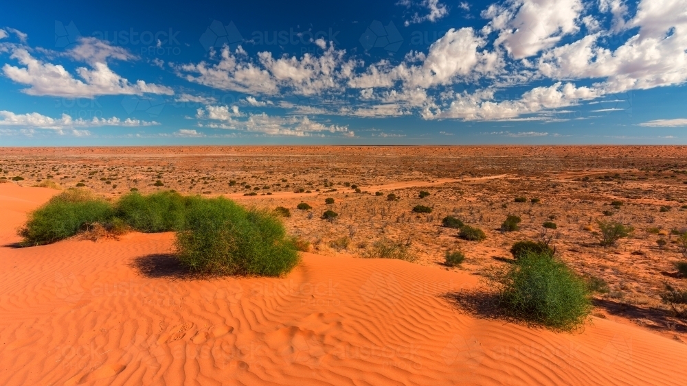 Big Red Sand Dune - Australian Stock Image
