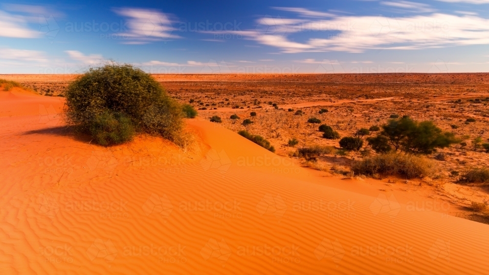 Big Red Sand Dune - Australian Stock Image