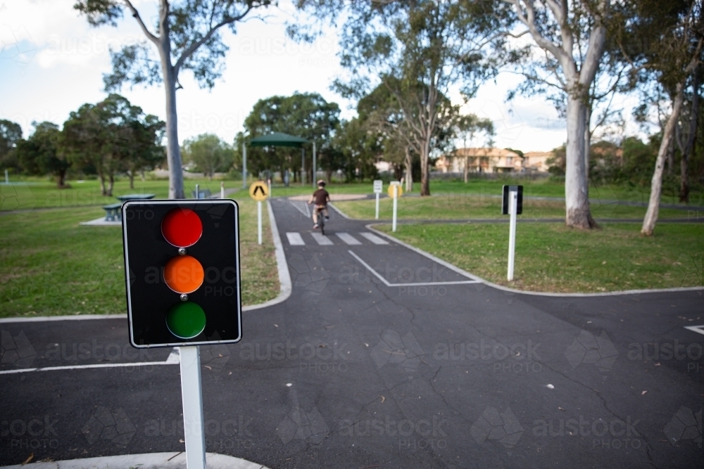 Image of bike riding facilities at a local park - Austockphoto