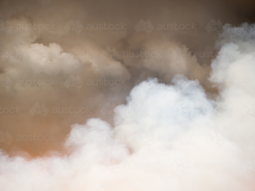 Billowing cloud of smoke - Australian Stock Image