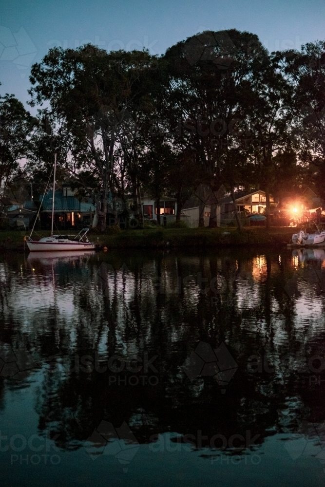 blue hour at the central coast - Australian Stock Image