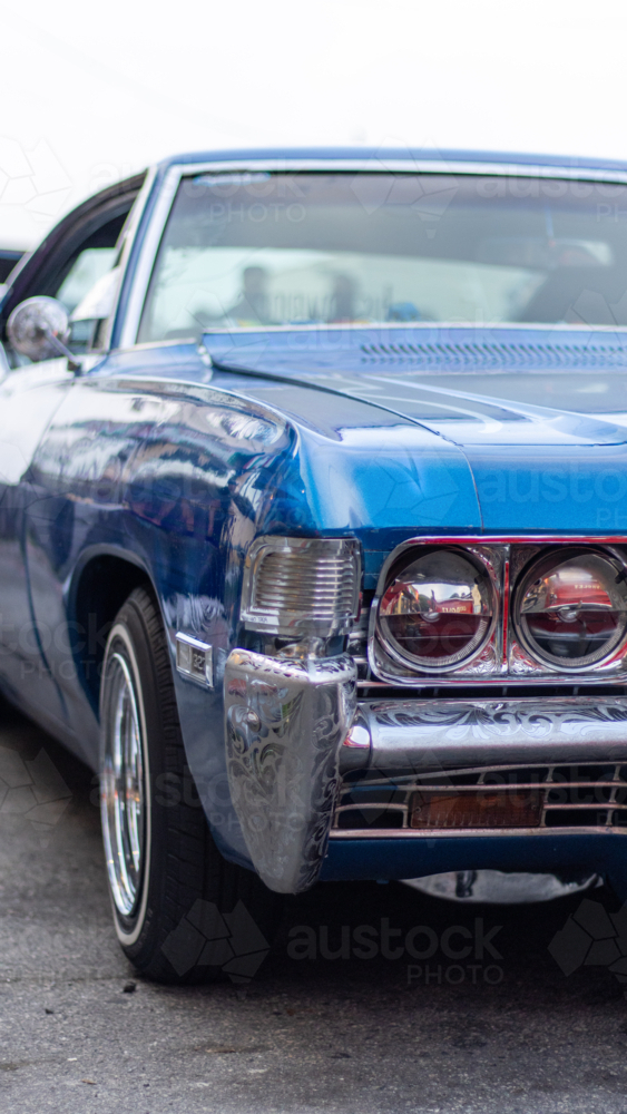 Blue Muscle Car - Australian Stock Image