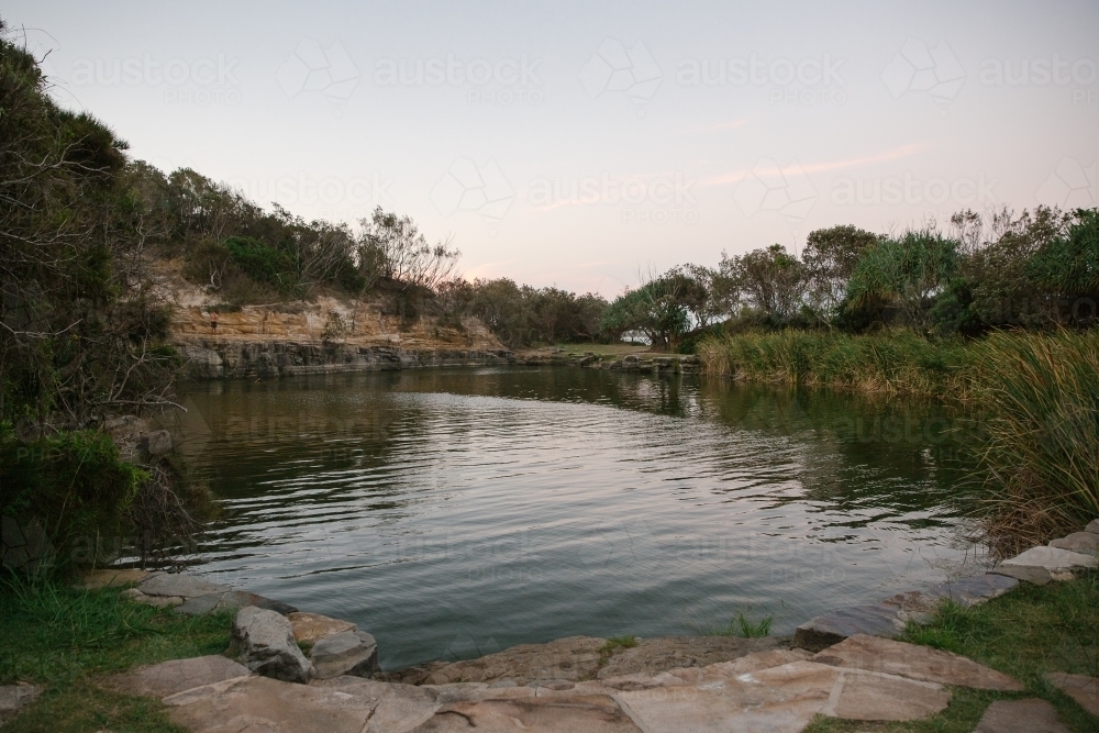 Blue Pool, Angourie - Australian Stock Image