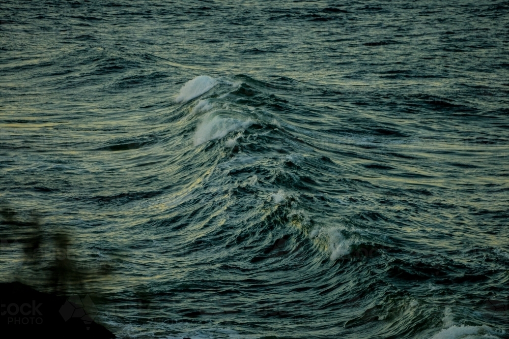 Blue sea wave - Australian Stock Image