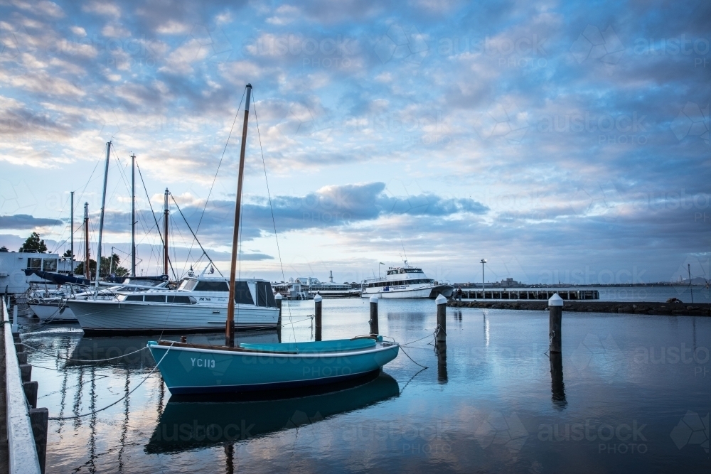 Boats on Geelong Waterfront - Australian Stock Image