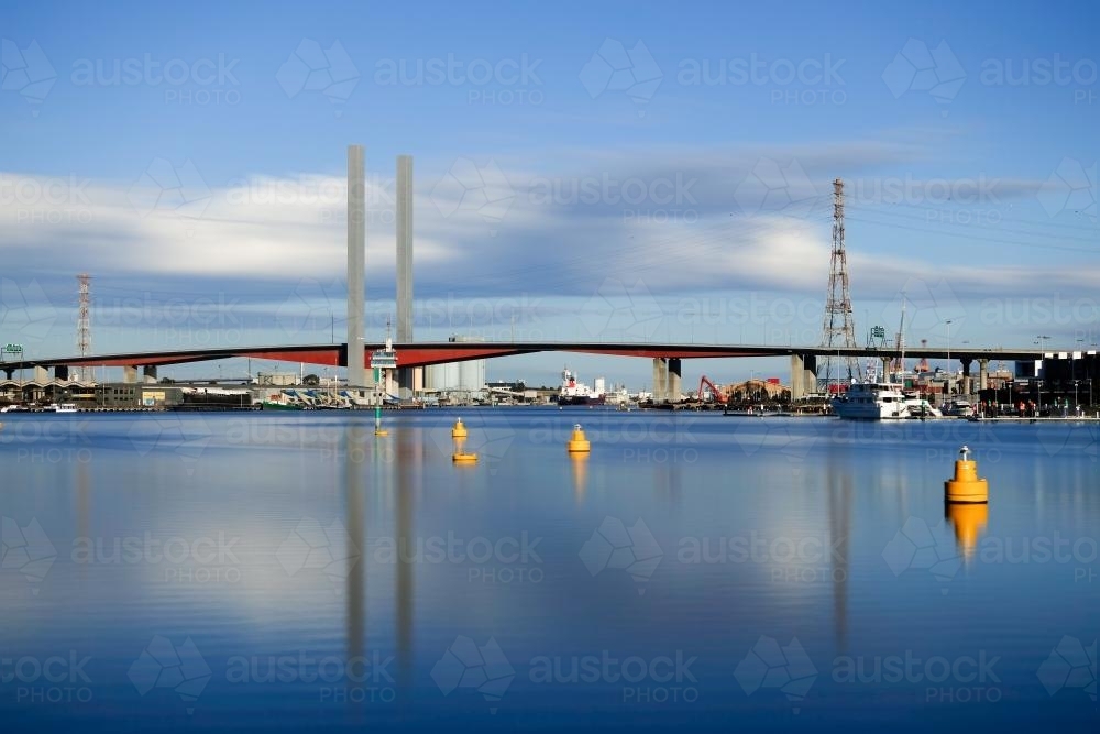 Bolte Bridge, Victoria Harbour, Melbourne - Australian Stock Image