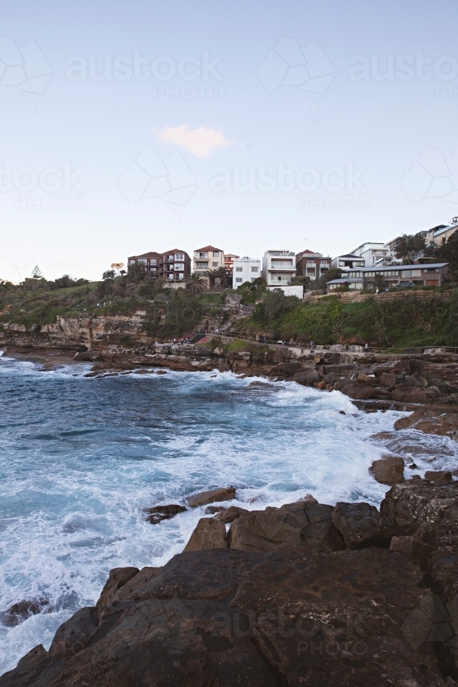 Bondi beach / Tamarama at sunset - Australian Stock Image