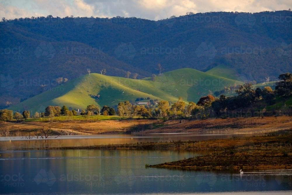 Bonnie Doon Hills above Lake Eildon - Australian Stock Image