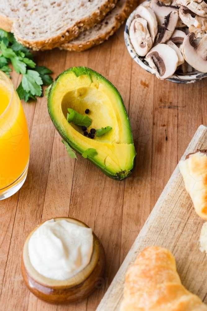 Image of breakfast ingredients - Austockphoto