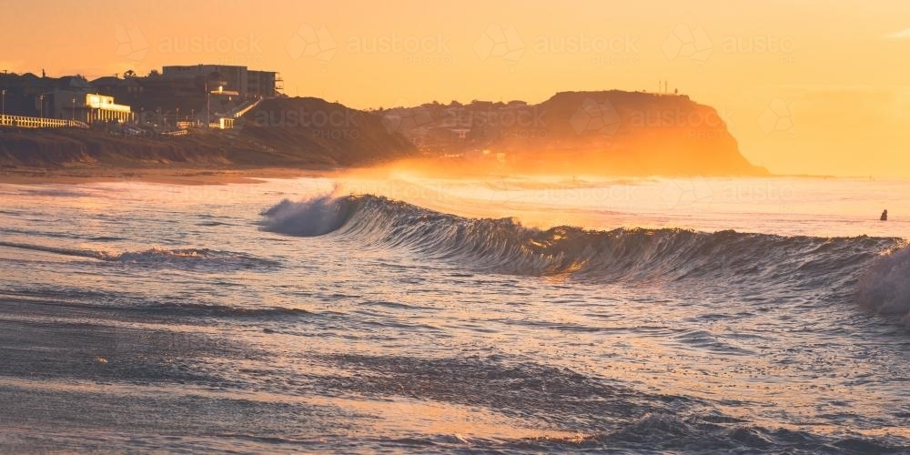 breaking wave at the beach - Australian Stock Image