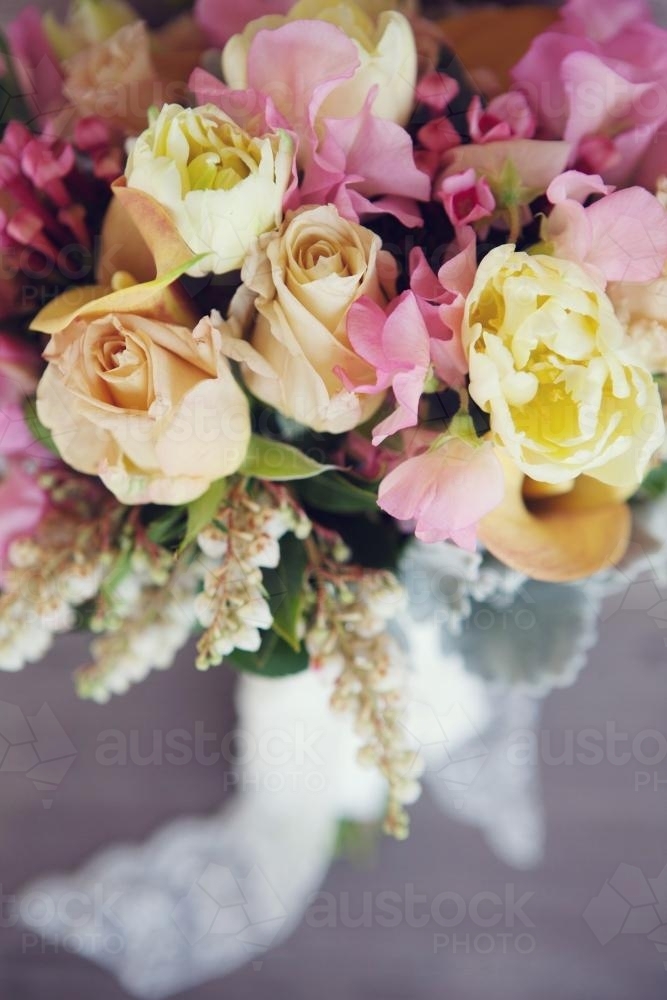 Bride's Flower Bouquet - Australian Stock Image