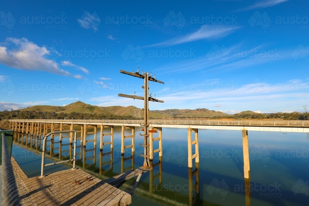 Bridge over Lake Eildon in the Central Highlands region of Victoria - Australian Stock Image