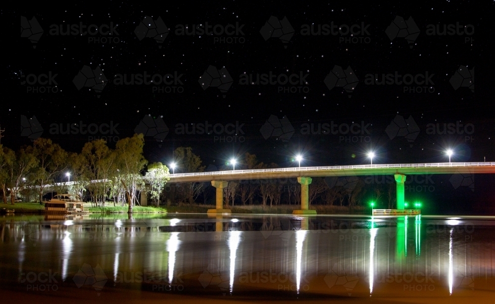 Bridge over Murray River - Australian Stock Image